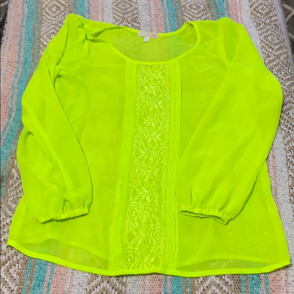 Sheer blouse